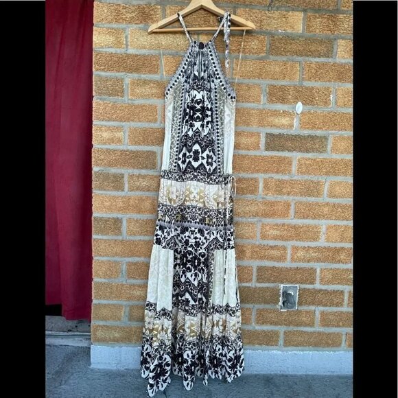 Hale Bob Carly Rayon Maxi Dress small - Picture 4 of 11